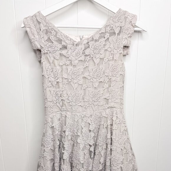 Joyfolie set of Formal grey lace detail dresses - hulwithkids.com